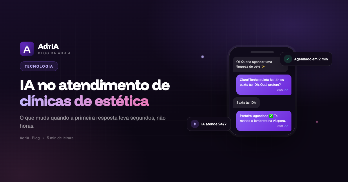 Capa do artigo: conversa de WhatsApp entre paciente e agente de IA